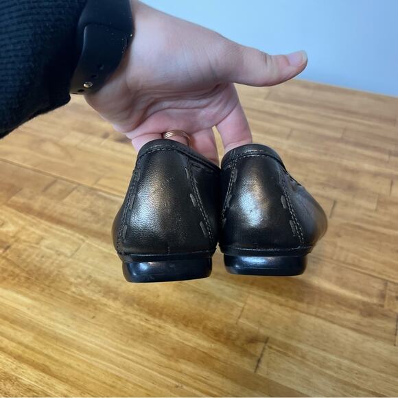 Robert Zur Bronze Metallic Leather Slip On Loafers Shoes Size 6 - Picture 4 of 7